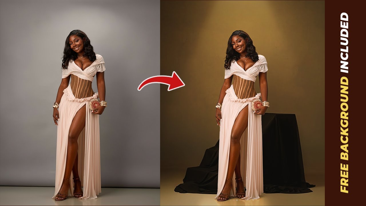 Этот простой трюк позволяет легко менять фон студийных изображений в Photoshop.