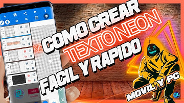 Como crear TEXTO/EFECTO NEÓN en celular ANDROID/Hacer EFFECT NEON  [COMO PONER FUENTES EN PIXELLAB ]