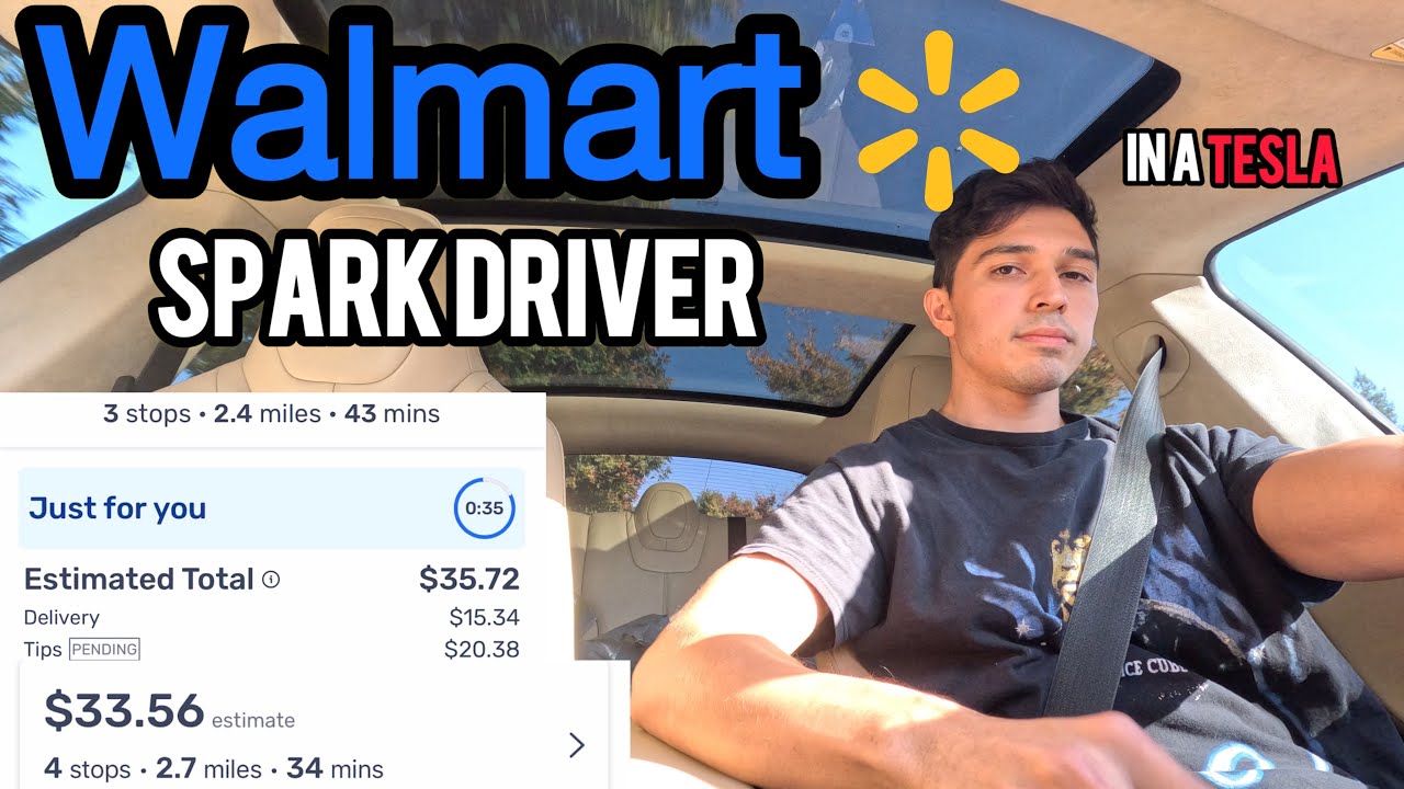 Сервис Walmart Spark в моей Tesla (40 долларов в час)