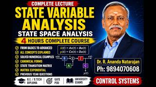 State Variable Analysis Complete Course | Control Systems | State Space Analysis | | GATE #DrRan