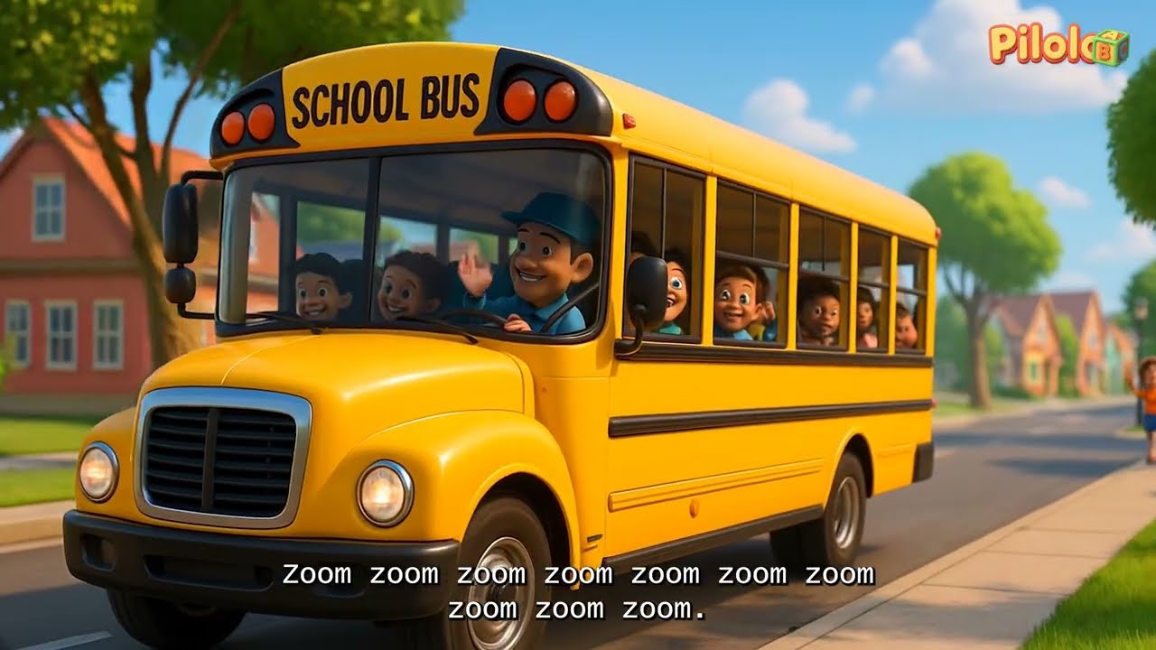 Wheels on the Bus Song for Kids | Sing-Along Nursery Rhyme