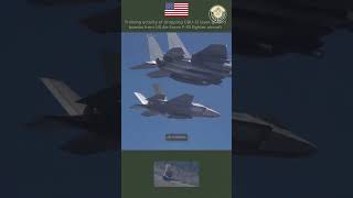 Training Activity Of Dropping Gbu-12 Laser-Guided Bombs From Us Air Force F-35 Fighter Aircraft