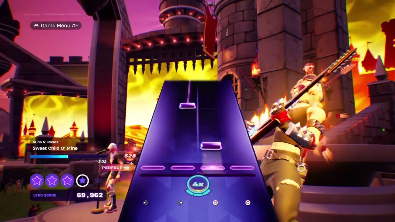 Fortnite festival (Sweet child O' mine, Hard difficulty)