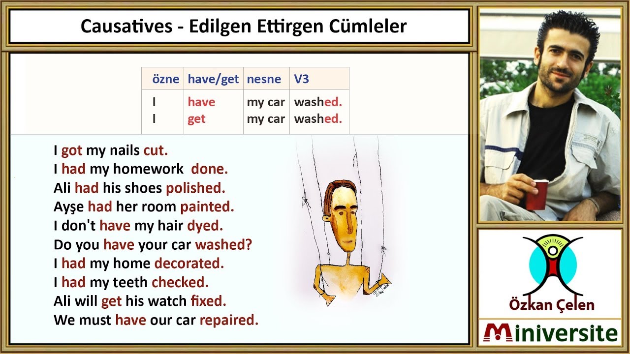 3. Causatives - Edilgen Ettirgen Cümleler