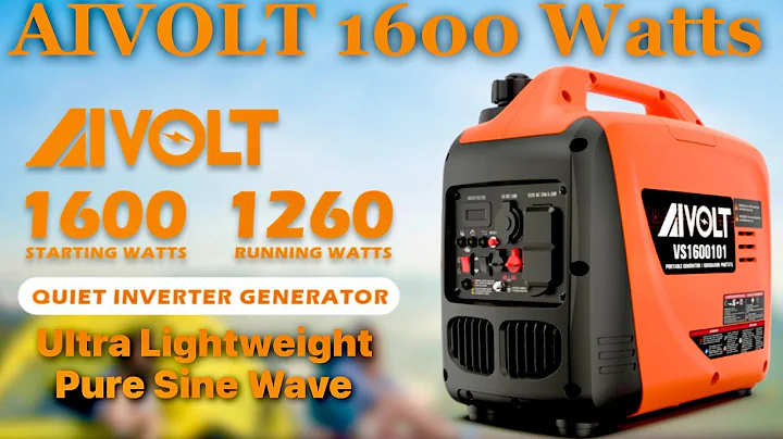 Experience Power On-the-Go with the AIVOLT 1600W Super Quiet Inverter Generator