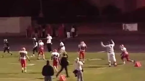 Player Gets Stiff Armed In The Face !!!