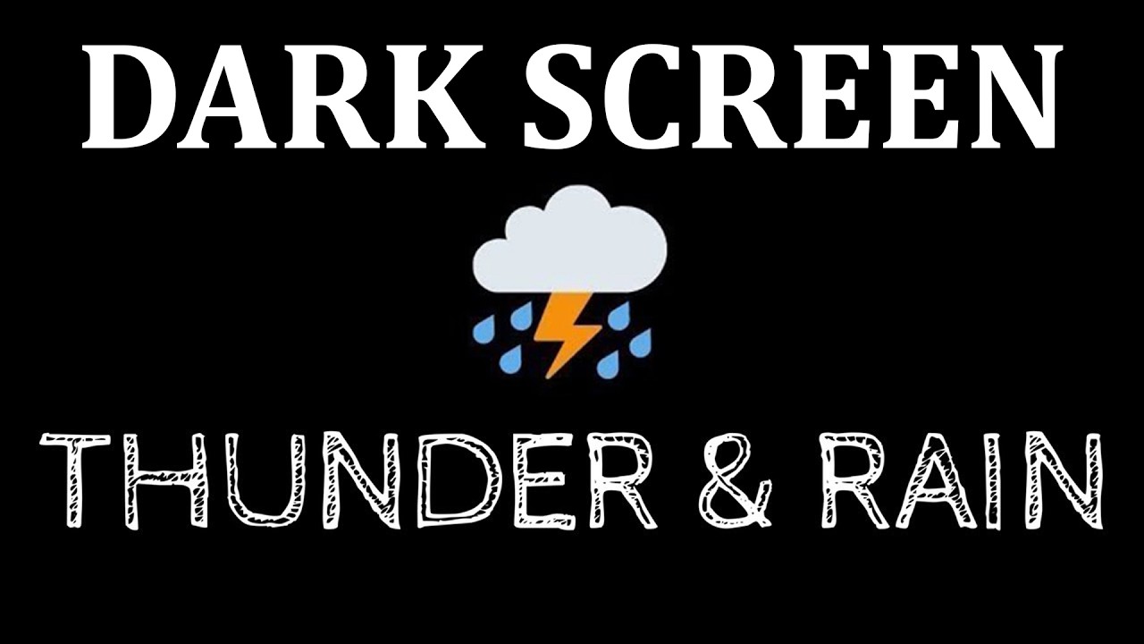 Rain Sounds for Sleeping + Black Screen  - Relaxation and Stress Reduction