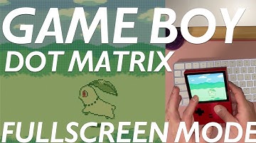 NEW Game Boy Dot Matrix RetroArch Shader - Fullscreen Mode Update