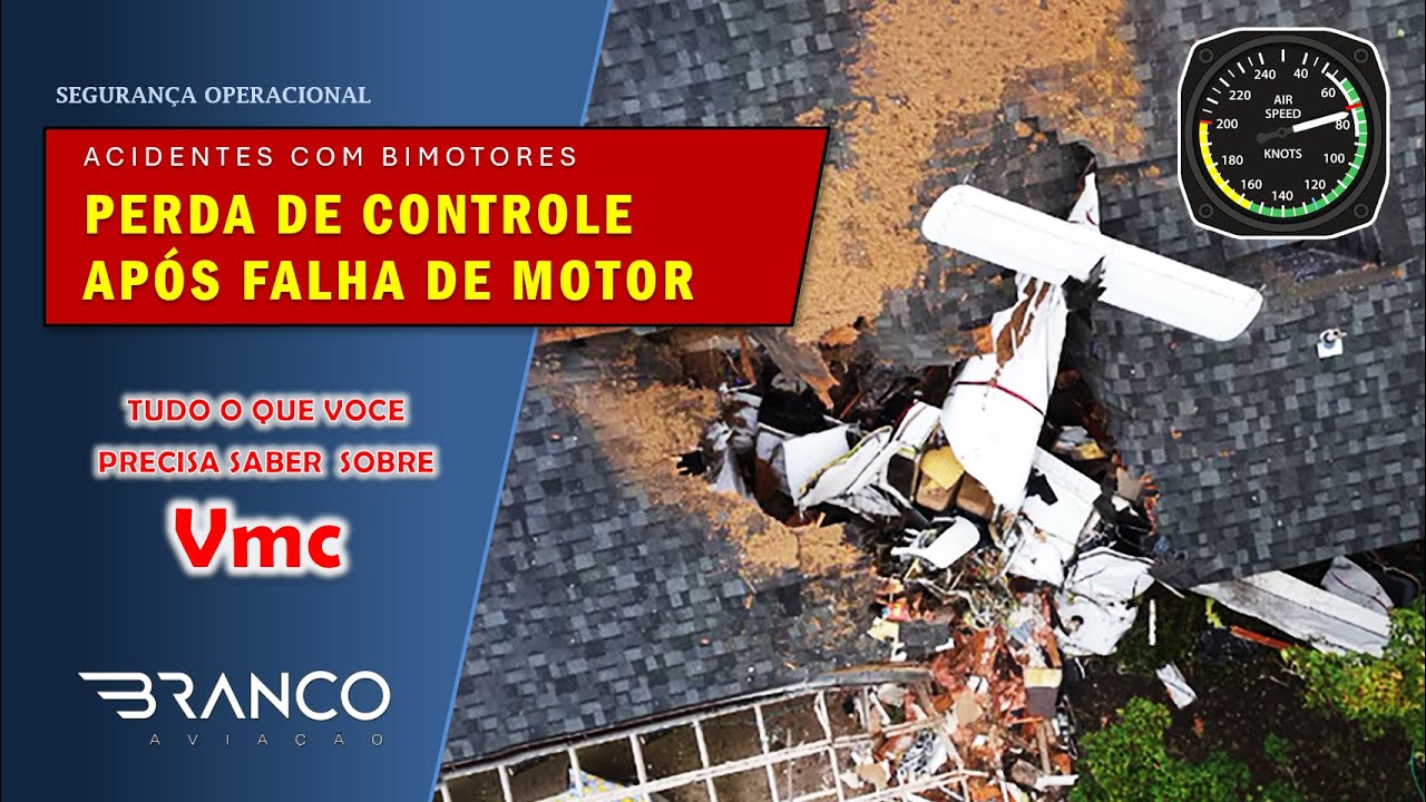 Vmc | PERDA DE CONTROLE APÓS FALHA DE MOTOR
