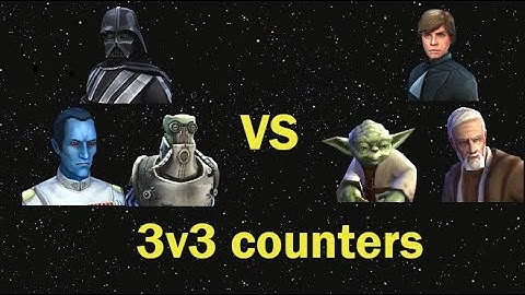 3v3 - Vader lead Thrawn Wat vs JKL lead Hermit Yoda Old Ben