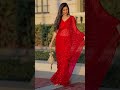 red colour beautiful saree #fashion #shortvideo