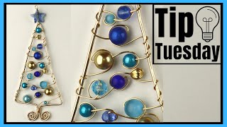 Wire Christmas Tree Ornament DIY Tutorial Tip Tuesday