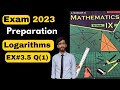 logarithms Ex 3.5 Q1 Class 9 kpk maths | Maths Preparation Ibrahim maths