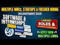 8 Top MNCs &amp; Startups Hiring! 🚀 L&amp;T, Qualcomm, Intuit &amp; More | Freshers &amp; Interns Apply Now!