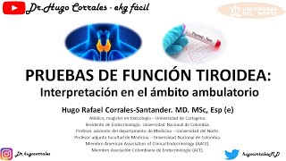 Interpretación pruebas de función tiroidea / perfil tiroideo (TSH y T4 Libre)