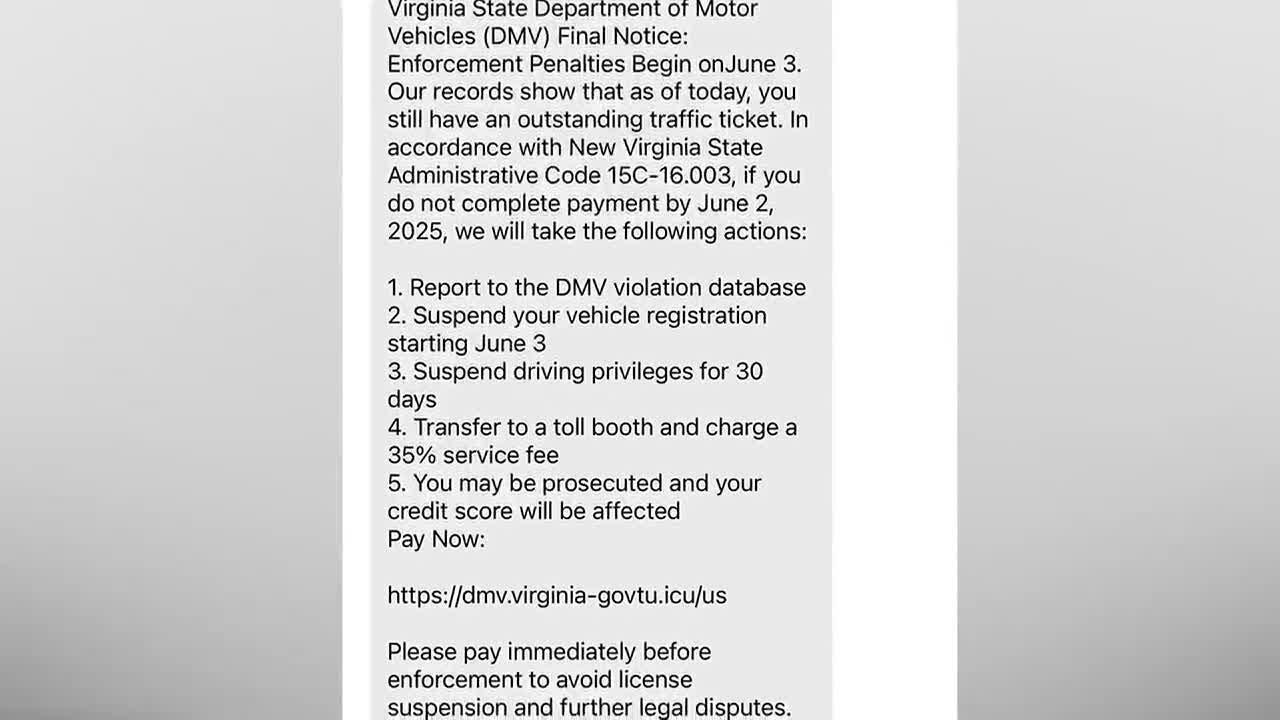 New scam texts ask for toll road payment