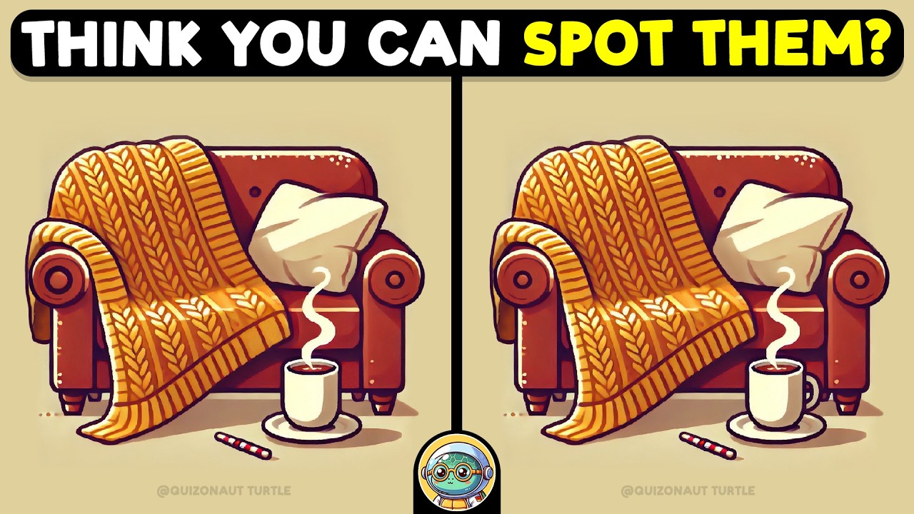 🐢🧩 Find The Difference | Expert Challenge Edition 🧩🐢 | Quizonaut Turtle