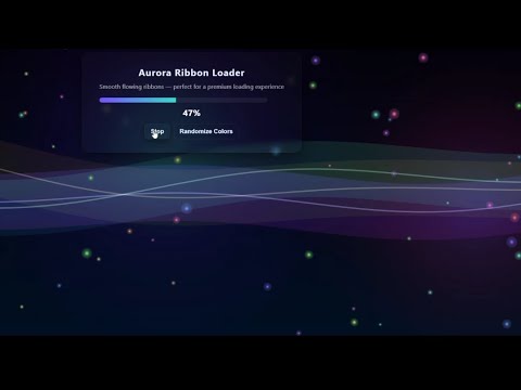 Aurora Ribbon Loader Html Css JavaScript Full Source Code 