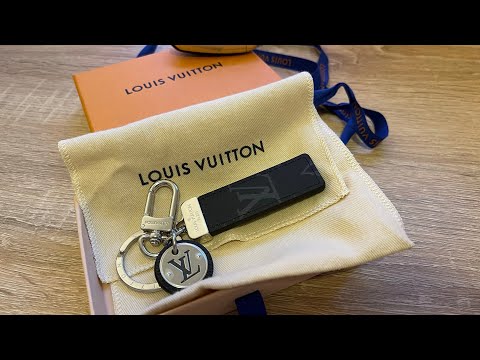 Louis Vuitton Porto Cles Neo LV Club Taigarama Key Ring M69324 Blue  Monogram Men
