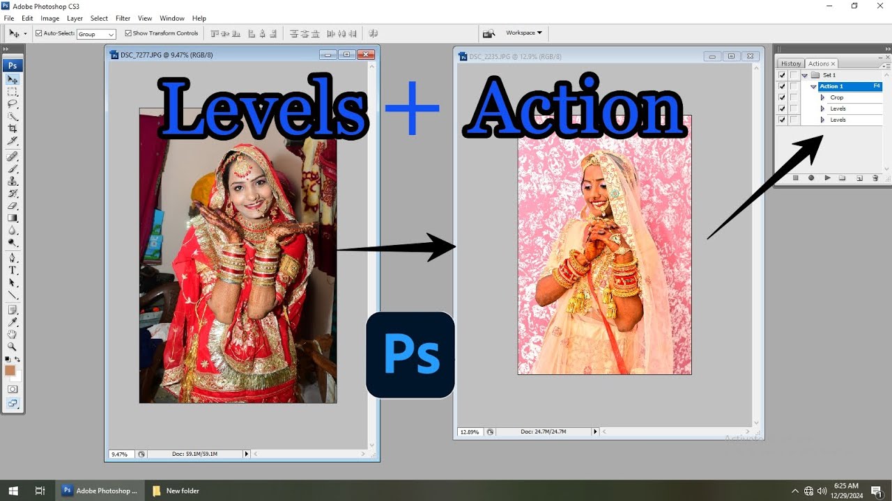 Color Correction+Action Create in Photoshop 