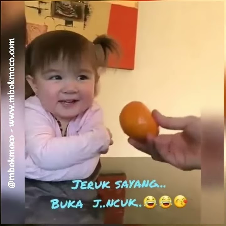 Adik ini bikin gemes ketika disuruh bilang kata jeruk