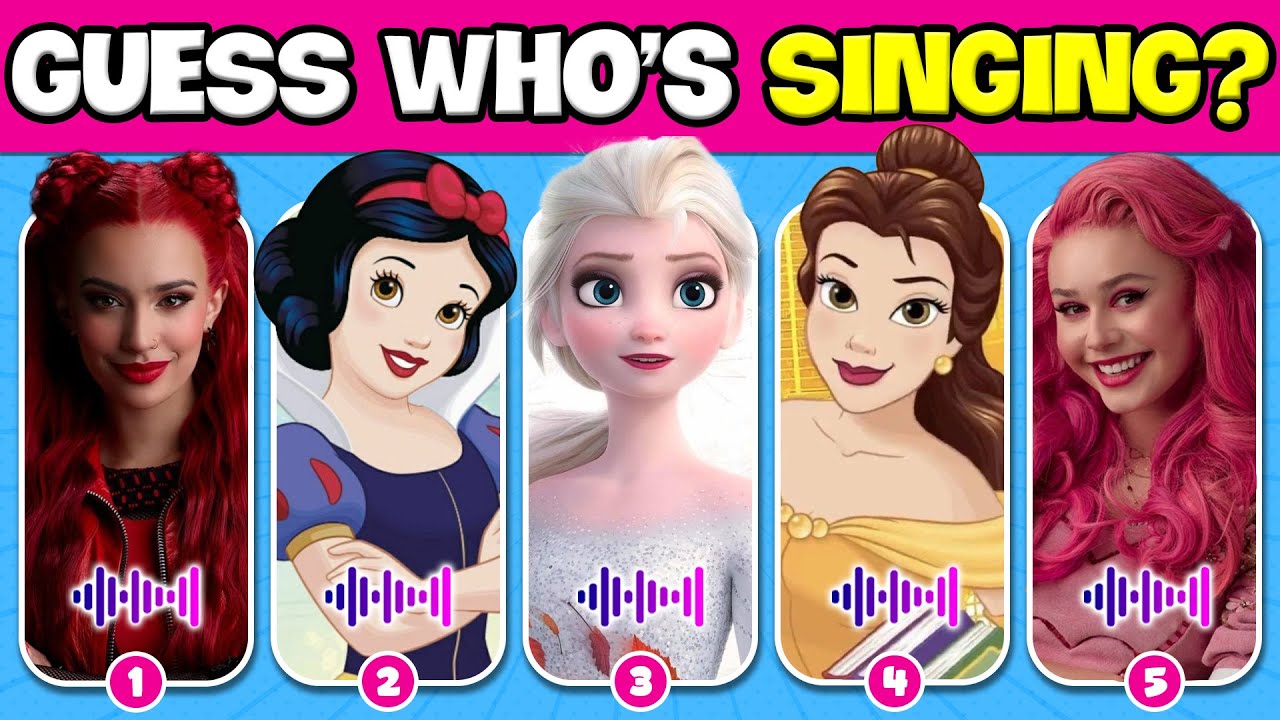🏰 Guess Who’s SINGING By 60 DISNEY SONGS | 👸 Disney Princess, Descendants The Rise of Red❤️| NT Quiz