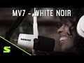 Microphone podcast shure mv7  dition limite blanc noir