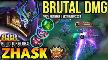 Zhask Best Build 2024 | 888 | Zhask Gameplay ~ MLBB #mobilelegends #mlbb #zhask