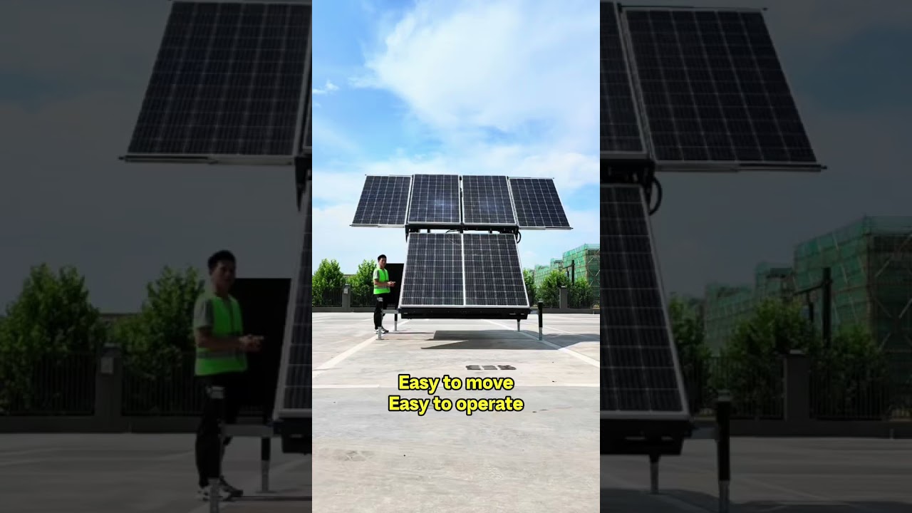 Mobile photovoltaic energy storage diesel generator. Easy to install and operate.