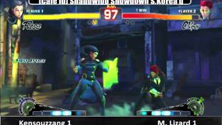 South Korea Shadowloo Showdown 2012 Qualifier WF- Kensouzzang [Rose] Vs M.Lizard [C.Viper]