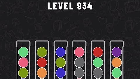 Ball Sort Puzzle Level 934 #ballsortpuzzle #ballsortpuzzlegameplay #puzzlegame #mobile games