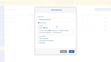 2.4 Call Dispositions
