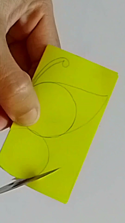 How to cutting paper to make Butterfly #shortvideo #shortsfeed #shorts