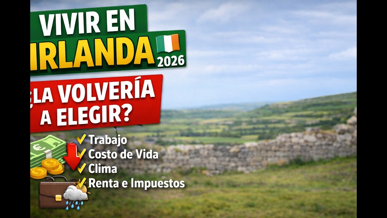 Vivir en Irlanda 2026 🇮🇪 La Verdad: Trabajo, Costo de Vida y ¿La Volvería a Elegir?