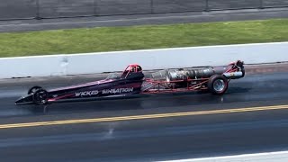 2024 NHRA Divisional Wicked Sinsation Jet Dragster Run 1