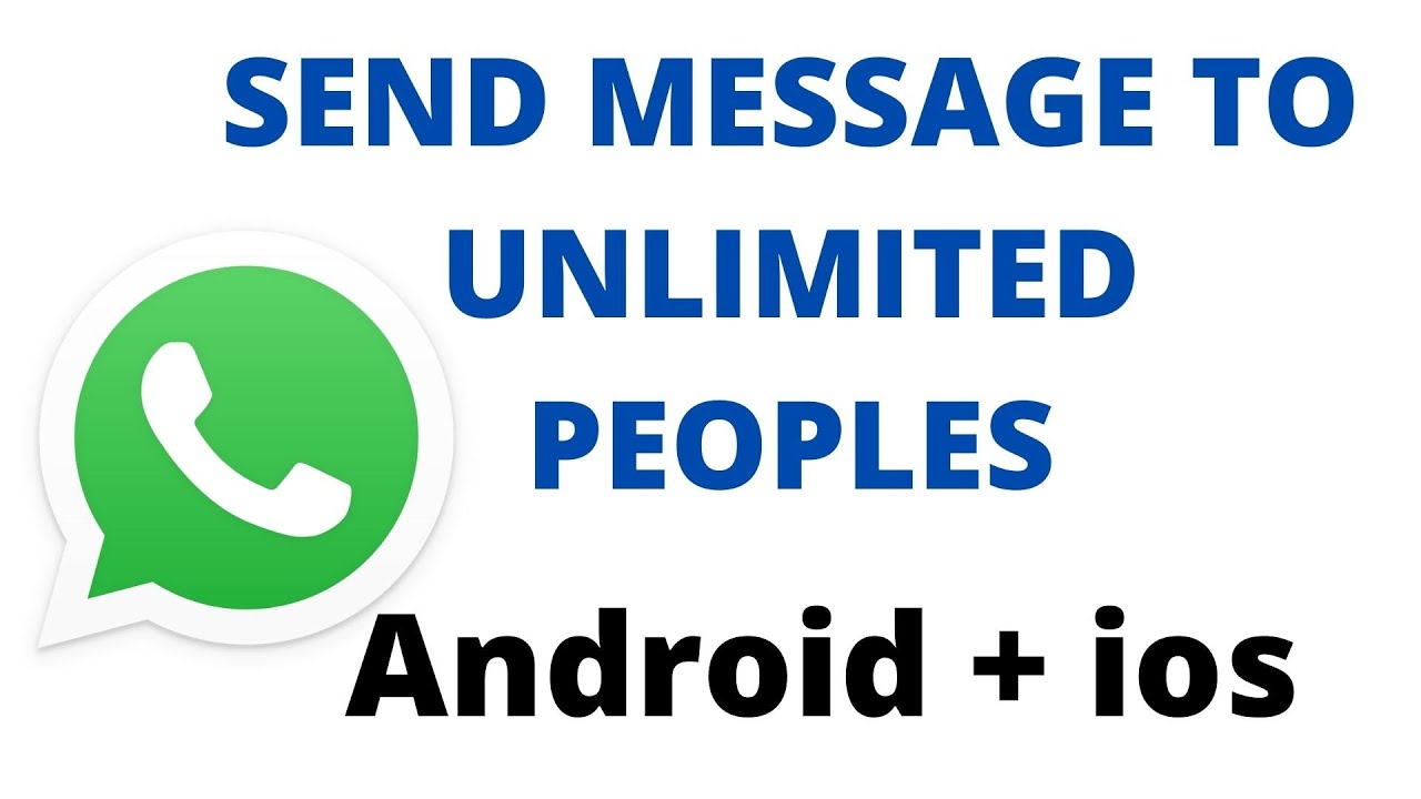 How To Send Message To Unlimited People in Whatsapp in
