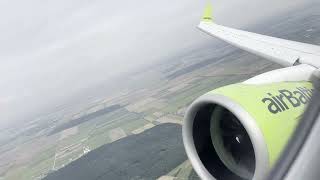 Air Baltic Takeoff from OTP to Riga on a A220-200!