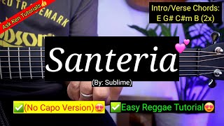 Santeria - Sublime (REGGAE TUTORIAL)😍 | Guitar Tutorial Chords + Lyrics