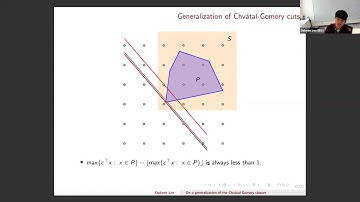 Dabeen Lee - On a Generalization of the Chvátal-Gomory Closure