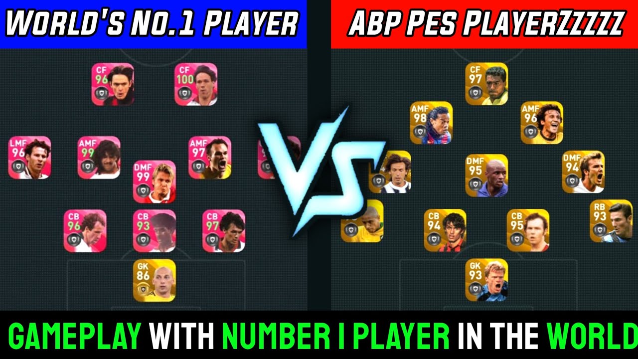 World's No. 1 Pes Player vs Abp Pes PlayerZzz Pes 2021 Mobile Gameplay