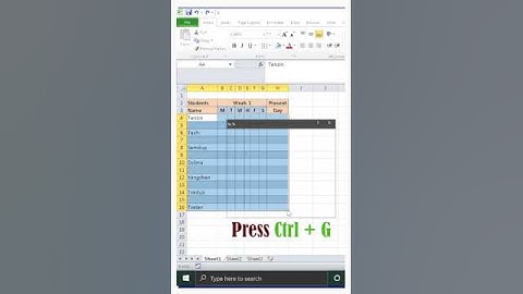 Easy way to delete multiple blank rows in the Excel sheet. #shorts