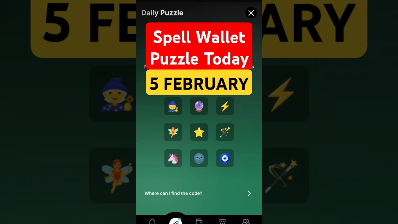 Spell Wallet Puzzle Today | Spell Wallet Daily Puzzle 5 February | Spell Wallet Today Puzzle