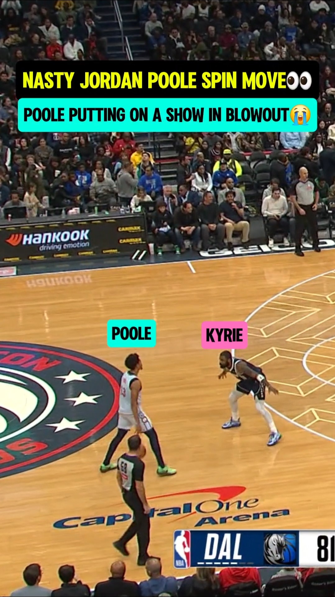 Poole showing Kyrie his moves?