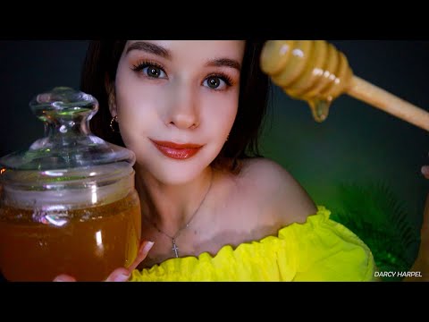 ASMR Honey Massage for you🍯Wet sticky sounds Mouth Sounds