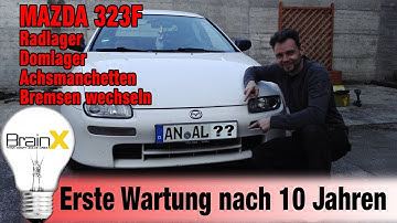 Mazda 323F Radlager Domlager Achsmanchetten & Bremsen Wechseln