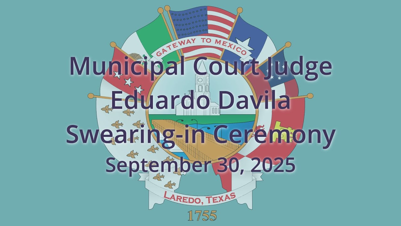Municipal Court Judge Swearing-in Ceremony, 09/30/2025, E. Davila Jr ...