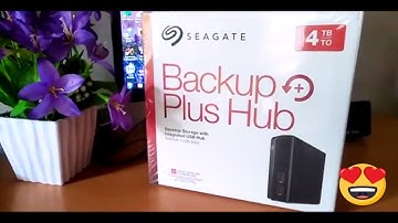Seagate 4TB Backup Plus Hub USB 3.0 Desktop 3.5 inch External Hard Drive for PC and Mac