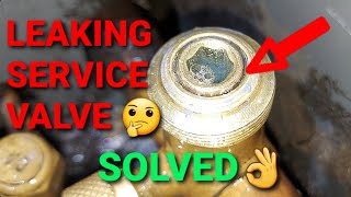 HVAC SERVICE VALVE LEAKING