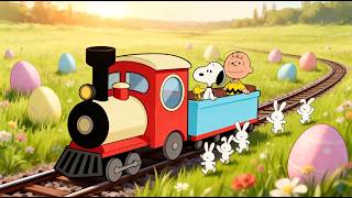 🌈 Snoopy’s Easter Train Ride 🚂 Relaxing Jazz for Study, Work & Calm Moments