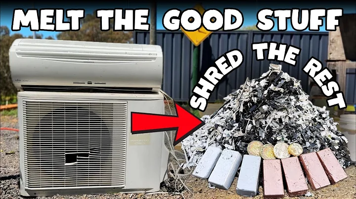 Shredding The Aircon - Big Teardown Street Scrapping - ASMR Metal Melting - BigStackD Copper